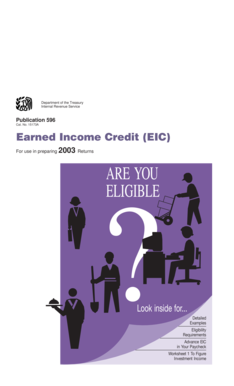 IRS Publication 596 Earned Income Credit