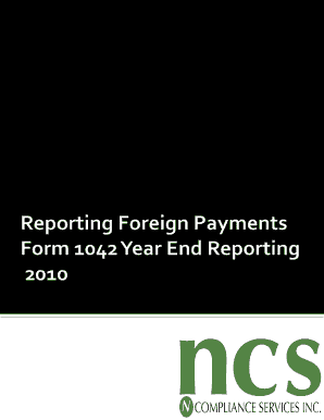 1042-S Year-End Reporting Guide