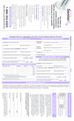 Nevada Senior Rx Application Form