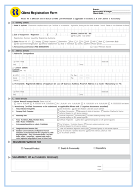 Client Registration Form