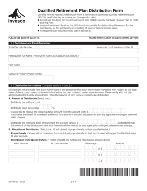 Qualified Retirement Plan Distribution Form