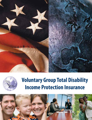 Voluntary Group Total Disability Income Protection Insurance