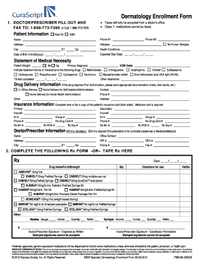 Dermatology Enrollment Form