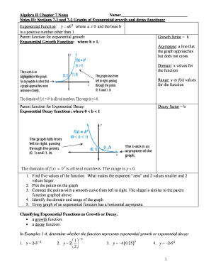 Algebra II Chapter 7 Notes