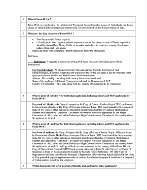 Form 49AA is a Application for allotment of Permanent ... - Utiitsl.com