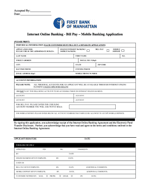 Online Banking Application - First Bank of Manhattan