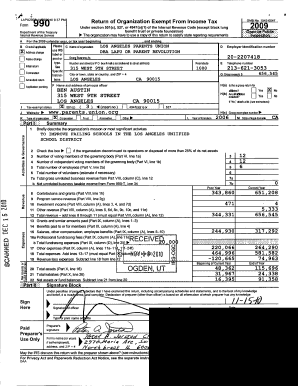 IRS Form 990 2009