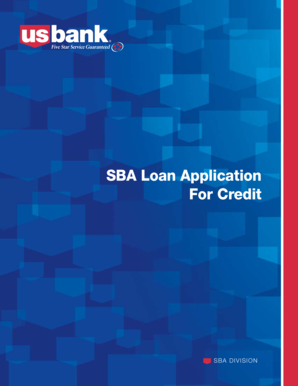 SBA Loan Application Form