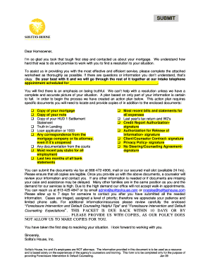 Foreclosure Intervention & Default Counseling Form