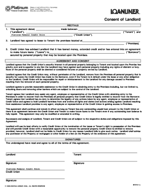 Landlord Consent Agreement