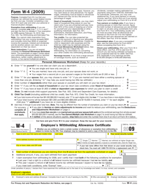 Form W-4 (2009)