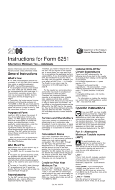 Instructions for Form 6251