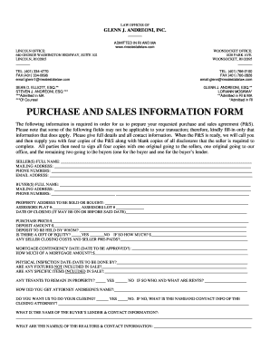Rhode Island Purchase and Sales Agreement Form