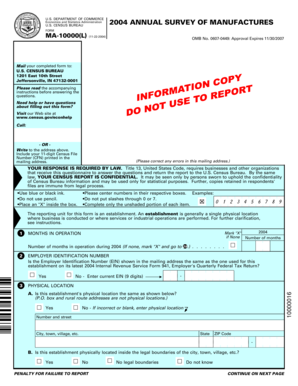 2004 Annual Survey of Manufactures