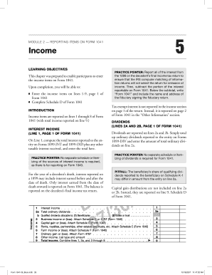 Form 1041 Instructions