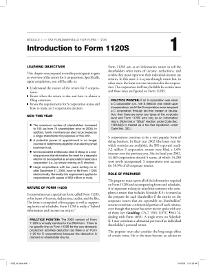 Form 1120S Tax Return Guide