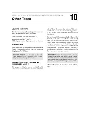 Form 706 Schedule R Generation-Skipping Transfer Tax