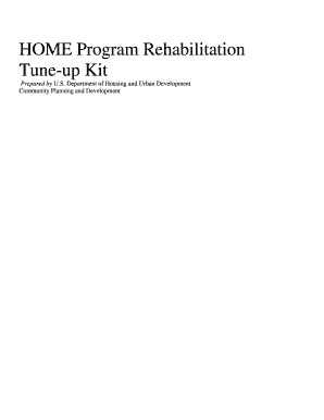 HOME Program Rehabilitation Tune-up Kit