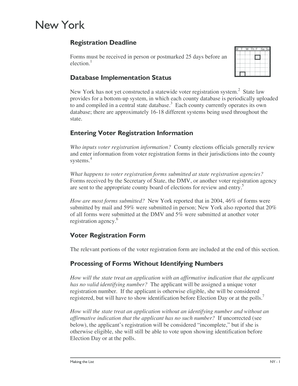 New York State Voter Registration Form