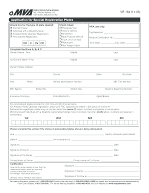 Maryland Special Registration Plates Application