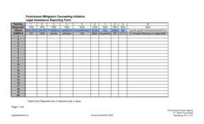 Foreclosure Mitigation Counseling Legal Assistance Form