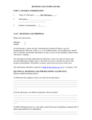 BUSINESS CASE TEMPLATE RSA PART 1 GENERAL bb - per gov