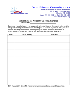 General release of liability form pdf - F075 General Release Form.pdf