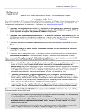 Isometric pdf - Prospective Major Form - College of Arts & Letters - Old Dominion ... - al odu