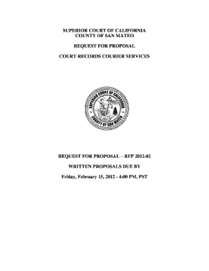 Statewide RFP Template - The Superior Court of California, County ... - sanmateocourt