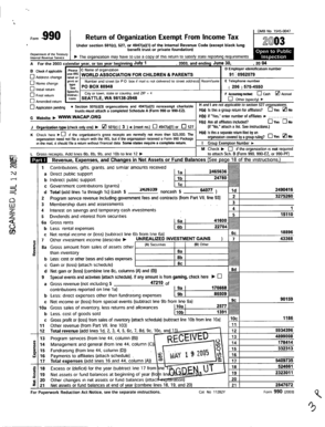 IRS Form 990 2003