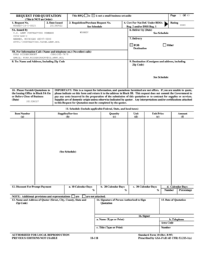 Request for Quotation