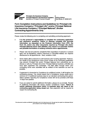 Principal Life Insurance Company Broker Contracting Form