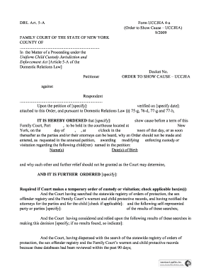 Order to Show Cause – UCCJEA