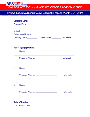 Bfs premium airport service