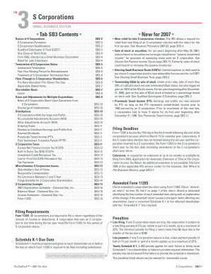 SB3 S Corporations Small Business Edition