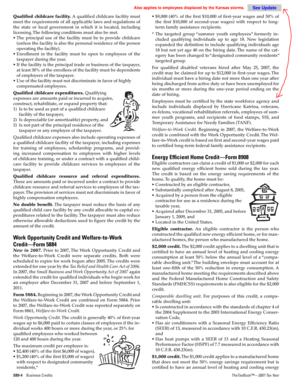 US Federal Childcare Facility Tax Credit Guidelines