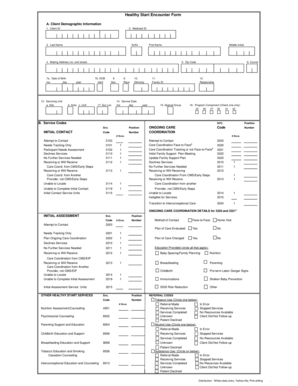 Healthy Start Encounter Form