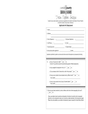 Camden County Library System Application for Employment