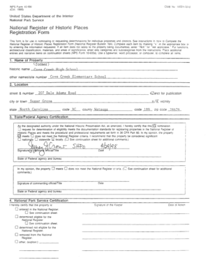 NPS Form 10-900