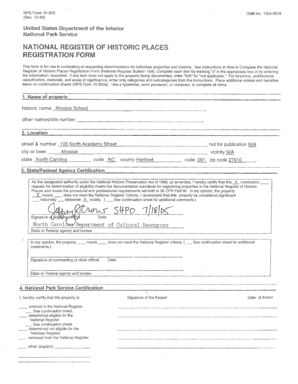 National Register of Historic Places Registration Form