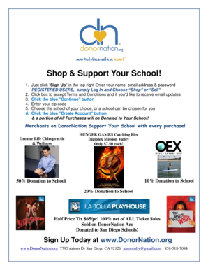 DonorNation School Support Account Registration