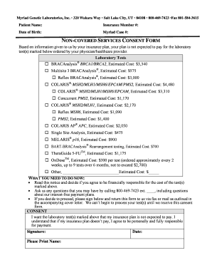 Non-Covered Services Consent Form