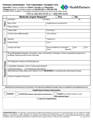 Pharmacy Prior Authorization Form
