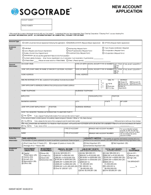 SogoTrade International Account Application