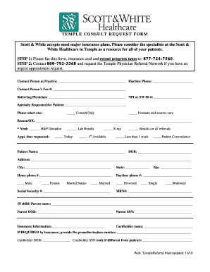 Temple Physician Referral Form