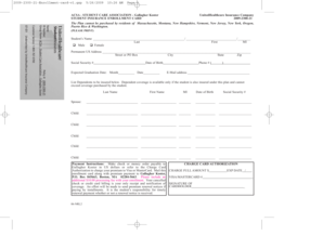 Student Insurance Enrollment Card
