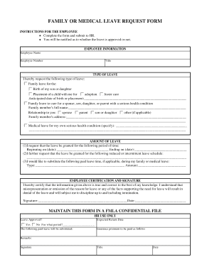 FAMILY OR MEDICAL LEAVE REQUEST FORM - NRAO - nrao