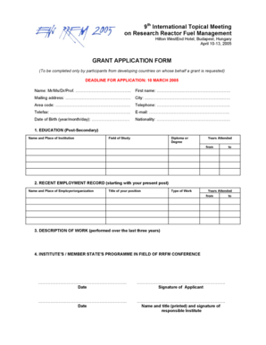 IAEA Travel Grant Application Form.doc