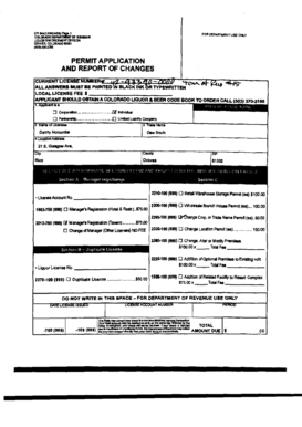 Colorado Liquor License Application