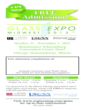GEMS 2013 Trade Show Registration Form